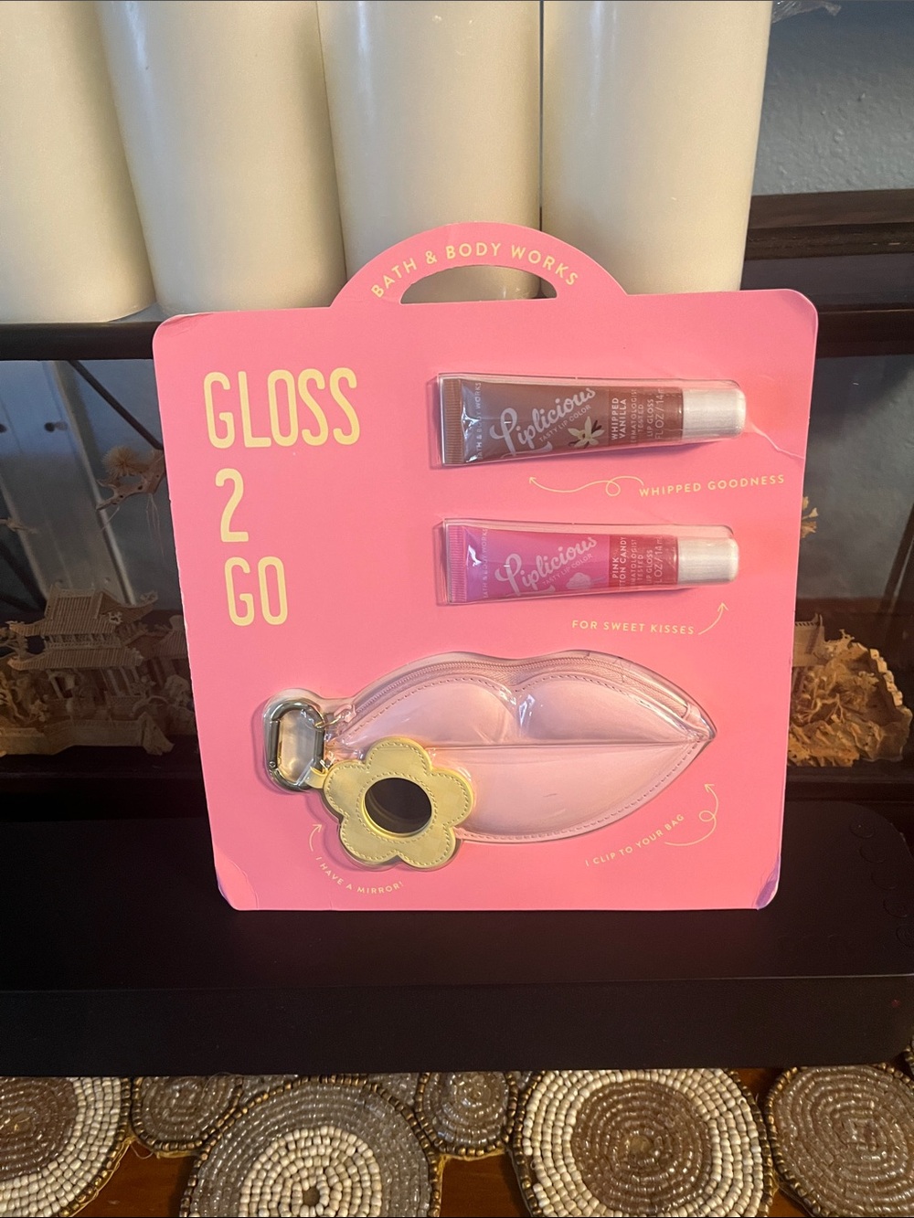 Bath & Body Works Pink Gloss 2 Go Lip Gloss Set